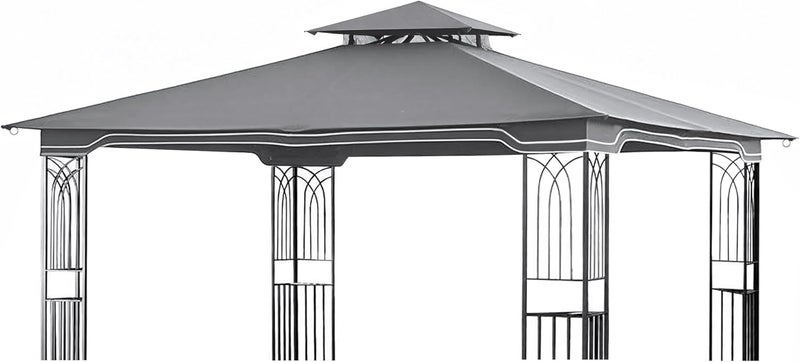 SCOCANOPY Replacement Gazebo Canopy for 10 x 12 Regency II Patio Gazebo Model L-GZ798PST,A101004104,A101004105,(Grey) - Image 1
